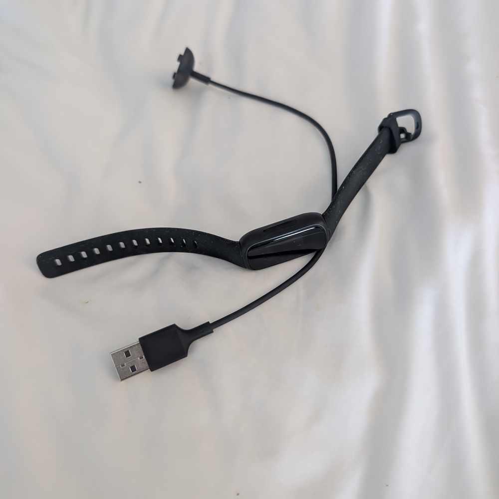 Fitbit Black Smartwatch with USB Charger